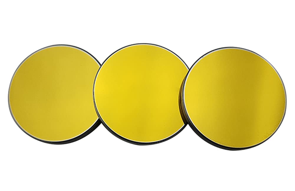 DGHUNST 3PCS Laser Si Mirrors Dia. 20mm 0.98inch for CO2 Laser Engraver Cutter 10W-200W, Si Mirror Silicon Material Reflector Lens for CO2 Laser DGHUNST
