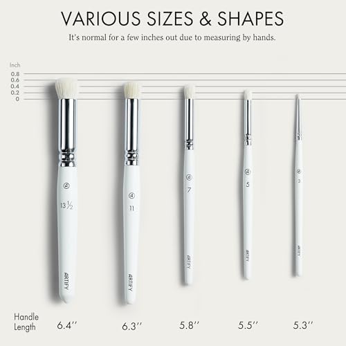 ARTIFY Drybrush Set of 5 Sizes: Expert Series Dry Brush for Effortless Miniature, Model, Ceramics, Citadel Painting - Hobby Detail Small Acrylic Oil ARTIFY art supplies