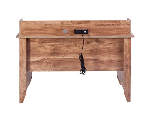 OneSpace Eleanor Executive Desk, Classic Oak OneSpace