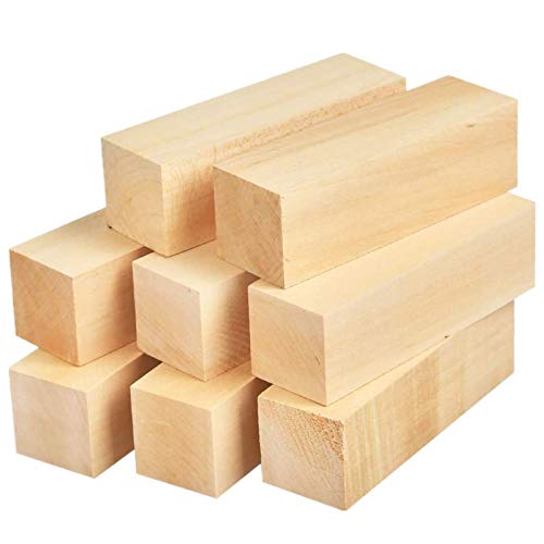 10pcs Basswood Wood Carving Blocks Kit - Whittling Blanks Beginners Soft  Wood Carving Block Set Hobby Kit