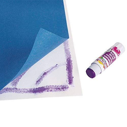 Colorations Washable Premium Glue Sticks for Home and Classroom, Applies Purple, Dries Clear - Set of 30,PREPURP Colorations