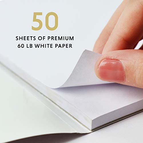 2-Pack Large Drawing Sketch Pad for Kids (12" x 16", 50 Pages Each), 60lbs /90GSM Paper Ideal for Finger Painting, Pencils, Tempera and Markers. DOODLE HOG