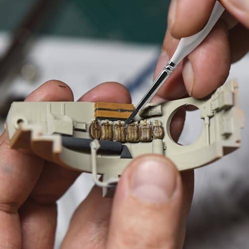 Mr. Pen- Detail Paint Brushes Set, 9 pcs, White, Miniature Paint Brushes, Thin Paint Brushes, Model Paint Brushes, Fine Tip Paint Brush, Face Paint Mr. Pen