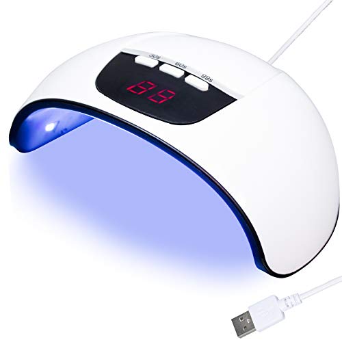 FUNSHOWCASE LED UV Lamp 54W Resin Curing Light, Jewelry Casting Kit, Gel Nail Polish, 3 Timer Setting, Auto Sensor, USB Powered FUNSHOWCASE