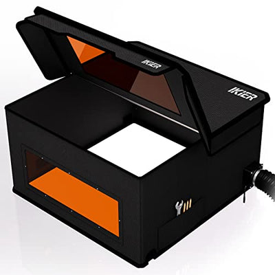 IKIER Enclosure for Laser Engraver, Dust-proof and Fireproof for IKIER K1 Pro/K1 Ultra and Other Laser Cutter, Foldable Laser Engraving Machine Cover