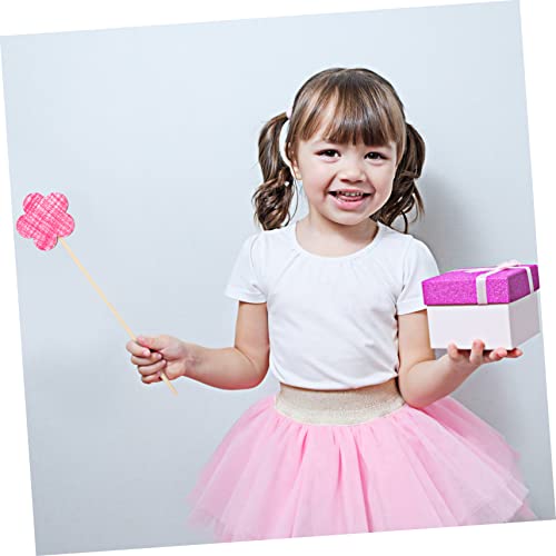 DECHOUS 14pcs Handmade Wand Unfinished Fairy Wand Party Streamers Unpainted Fairy Stick Wands for Girls Bulk Craft Supplies Bulk Gifts for Wand Kit DECHOUS