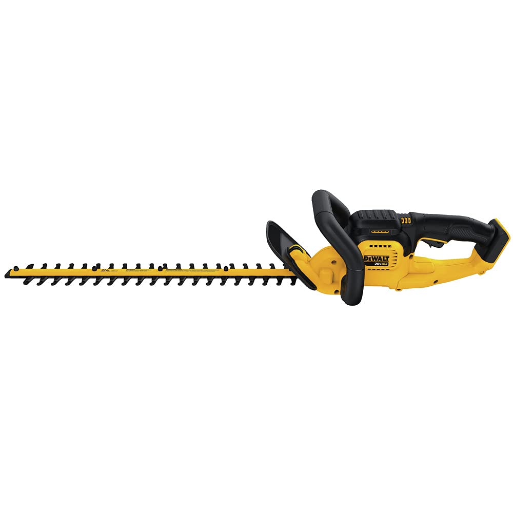 DEWALT 20V* MAX Cordless Hedge Trimmer, 22 Inches, Tool Only (DCHT820B), Battery Powered, Black/Yellow DEWALT
