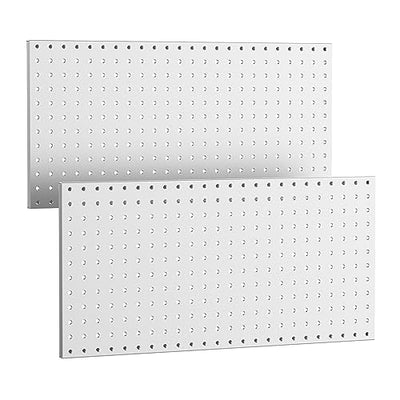 WALMANN Metal Pegboard Panels for Wall Garage Tools Pegboard Storage System for Garage, Workbench, Shed Modular Peg Board Organizer Board(Pack of 2,
