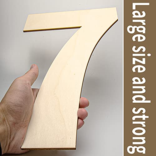 GDGDSY 14 Inch Blank Wood Number 8 Unfinished Wooden Number Sign Large Number 8 for Birthday Graduation DIY Craft Art Decoration Party Decoration. GDGDSY