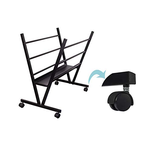 Falling in Art Metal Print Rack, Drying Display, Storage Stand for Artworks, Posters, Prints, Great Assistant for Shows & Galleries, Easy Moving with Falling in Art