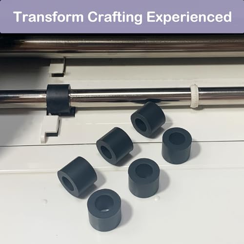Rubber Roller Replacement Compatible with Cricut Maker/Maker 3, Mat Guide Rubbers for Cricut Repair Accessories FEOXSHAL