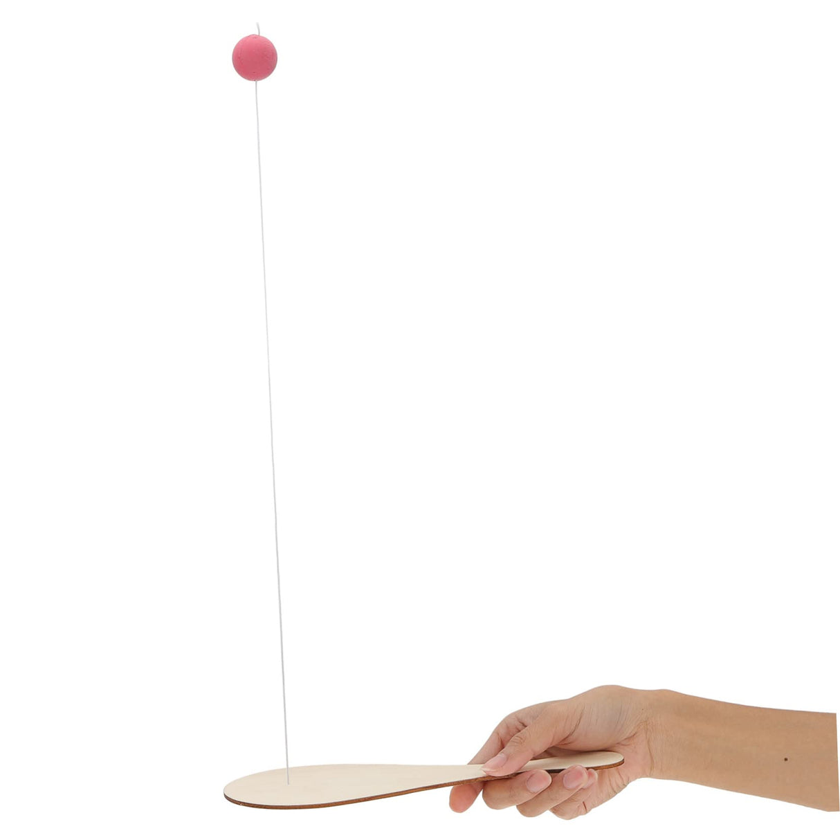 NOLITOY 6pcs White Billet Wooden Racket Unfinished Fraternity Paddle Wooden Paddle Game Bat and Ball on Elastic Wood for Maker Brain Toy Toys for NOLITOY