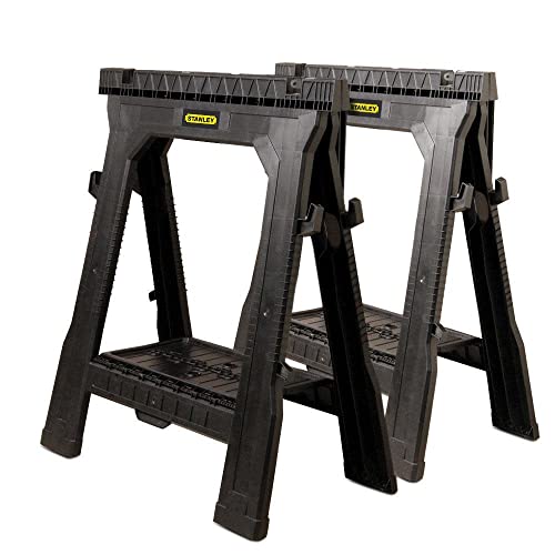 Sawhorse, Plastic, 1000 Capacity (Lb.), PK2 Stanley