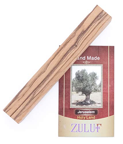 Zuluf Holy Land Olive Wood Pen Blanks for Turning Authentic Olive Wood Blanks Bundle 3/4" x 3/4" x 5-1/2", Set of 10 - Premium Wooden Pen Blanks Zuluf
