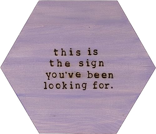 Walnut Hollow Basswood Hexagon Shape Wood Plaque Walnut Hollow