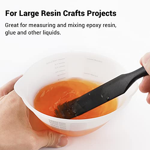 500ml Large Silicone Measuring Cups, Gartful 2-Cup Resin Mixing & Pouring Cups for Epoxy, Resin Jewelry Making, Nonstick Reusable Craft Measuring Gartful