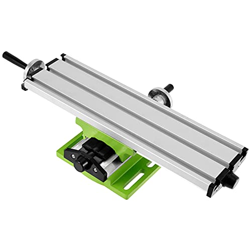 MUKLEI 12.2 Inches Milling Machine Worktable, Multifunction Mill Working Table, X-Y Axis Milling Machine for Mini Drill and Drill Bracket MUKLEI