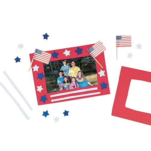 Stars N Stripes Frame Craft Kit 5inx7in Pk12 S&S Worldwide