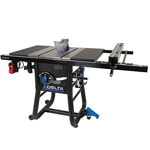 Delta 36-5000T2 Contractor Table Saw with 30" Rip Capacity and Steel Extension Wings Delta