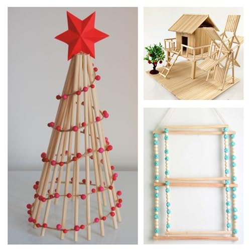 20PCS Wood Dowel Rod 24 Inch – Wood Craft Sticks 1/4 inch x 24 Inch Wooden Dowels for Crafts Balsa Wood Rod Bass Wood Sticks Long Wooden Sticks BELMAKS