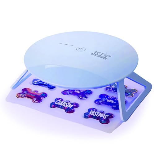 LET'S RESIN UV Light Pro,Large Size Longer 2,3,5M Time Setting Round UV Lamp for Resin Curing,Portable & Foldable Resin Supplies for UV Resin, Resin LET'S RESIN