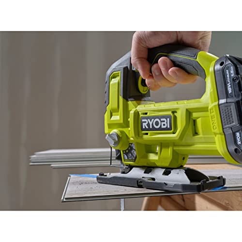 RYOBI ONE+ 18V Cordless Jig Saw (Tool Only) 18 VOLT, PCL525B, Green RYOBI