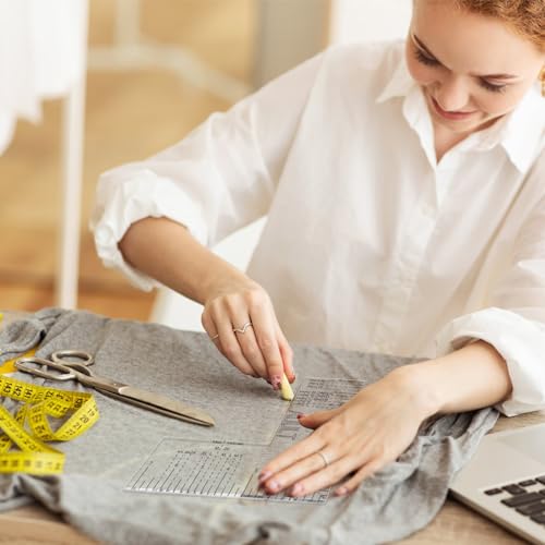 Left Chest Logo Placement Tool for Heat Press, Embroidery Placement Ruler, Acrylic Tshirt Ruler for Pocket Prints Colini