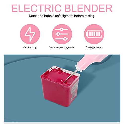 EXCEART 1 Set Electric Pigment Stirrer Mixer Pigment Art Gouache Electric Mixer Scraper Color Blending Mixing Tool for Art Gouache Painting Drawing EXCEART