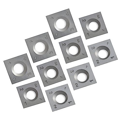 FOXBC 15mm Carbide Knife Inserts Replacement for Jet Powermatic 1791212 and Spiral Shelix Heads Planer Jointers - 10 Pack FOXBC