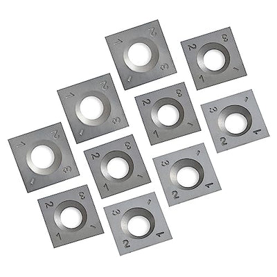 FOXBC 15mm Carbide Knife Inserts Replacement for Jet Powermatic 1791212 and Spiral Shelix Heads Planer Jointers - 10 Pack