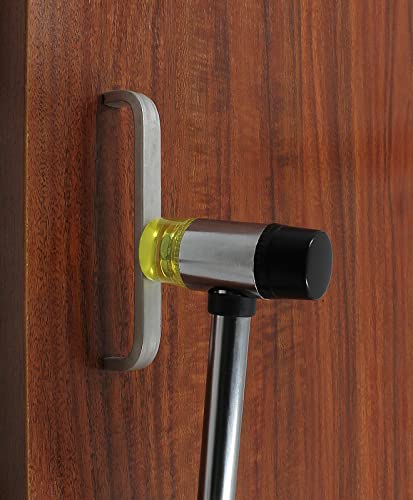 Cionyce Rubber Mallet Hammer, 25mm Dual Head Soft Mallet Hammer Nylon Rubber Hammer, Metal Mallet with 2pc Conversion Head for Jewelry, Leather Cionyce