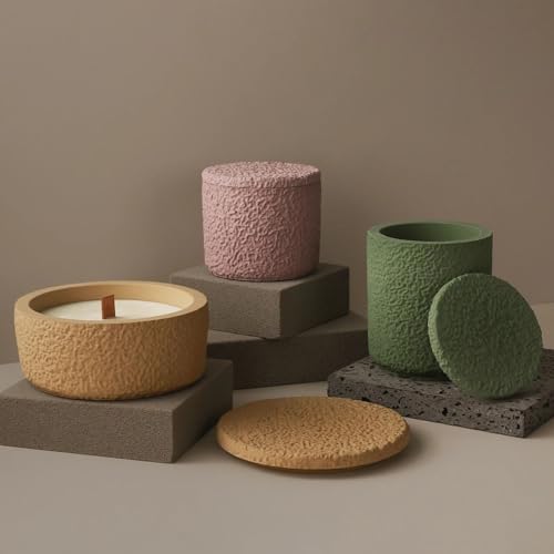 2 PCS Large Jar Resin Mold with Lid Silicone Resin Box Mold, Creative Silicone Pot Molds, for Epoxy Resin Jewelry Trinket Candle Holder Organizer GeoGeoDIY