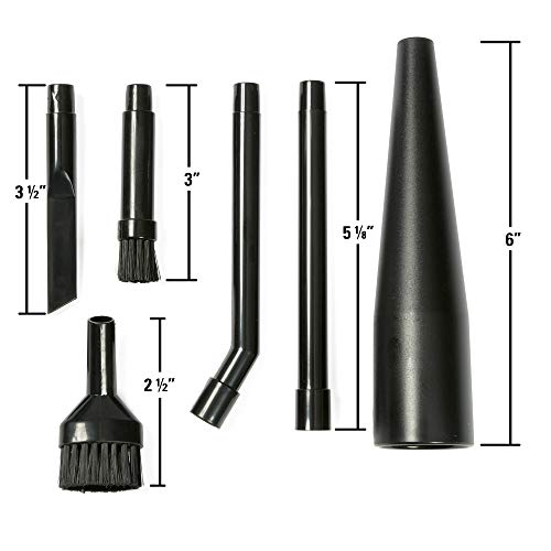 WORKSHOP Wet/Dry Vacs Multi-Fit Wet Dry Vacuum Accessories VT1215 Vacuum Micro Cleaning Kit Vacuum Attachments For Compact Wet Dry Shop Vacuum, WORKSHOP Wet/Dry Vacs