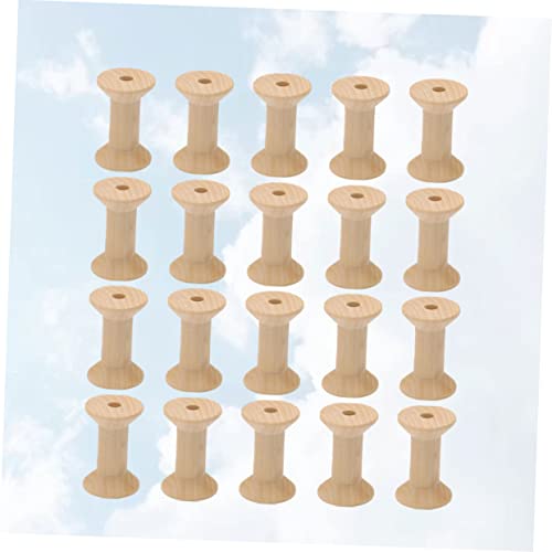 EXCEART 60 Pcs Embroidery Thread Holder Weaving Kit Sewing Project Kits Glass Holder Craft Spools Sewing Machine Accessories Weaving Bobbins Wire EXCEART