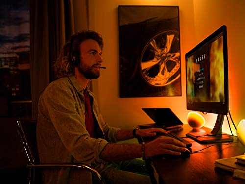 Philips Hue Go White and Color Portable Dimmable LED Smart Light Table Lamp (Requires Hue Hub, Works with Alexa, HomeKit and Google Assistant), White PHILIPS