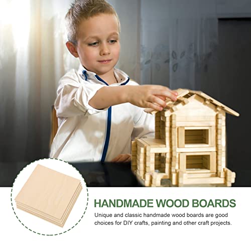 COHEALI 10 pcs Board Wood Rectangles for Crafts Unfinished DIY Wood Planks Craft Wood Planks Grilling Fish Plank Sign Making kit Wood Crafts COHEALI