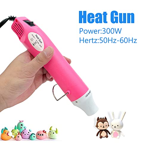 Heat Gun, Mini Hot Air Gun for DIY Crafts Portable Heat Air Gun Tool for Embossing Shrink Wrapping Drying Paint QYQRQF