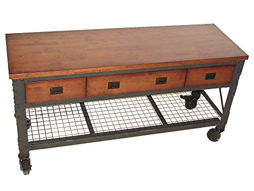 Duramax Rolling Workbench Furniture 72 in. x 24 in. with 3 Drawers, for Home, Garage, Workshop DURAMAX