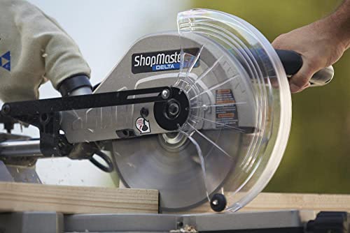 Delta Shopmaster S26-272L Sliding Compound Miter Saw, Black, Silver, 12 Inch Delta