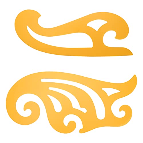 French Curve Template Set Ding Drafting Template Tools Plastic French Curve Ruler for Students, Teachers, Engineers, Needlework/Sewing/Embroidery(B) Pssopp