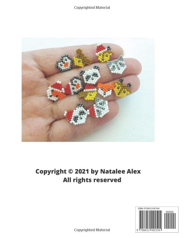 80+ Seed Bead Weaving Patterns in Peyote or Brick Stitch - Bead loom patterns + Paper graph: Animals, Christmas, Quotes, Charms, Easter, St.Patrick WoodArtSupply