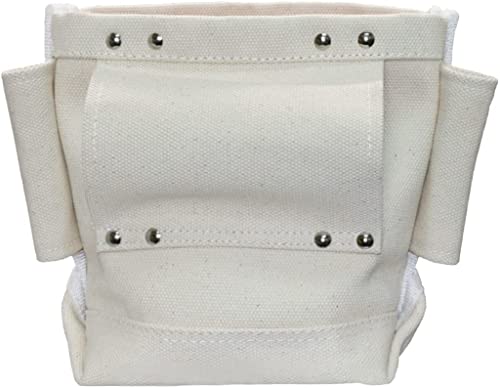 Wolf Canvas Tool Pouch, Tunnel Belt Loop, Bull Pin Loops & Bolt Bag Tote | Tradesman, Ironworker, Carpenter, 5’’x10’’x9’’ WOLF Industrial Products