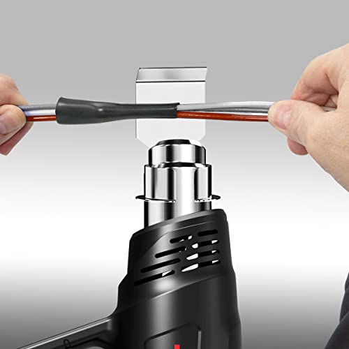 Heat Gun, TGK® 1800W Heavy Duty Hot Air Gun Kit 122℉~1202℉ Dual Temperature Settings with 6 Attachments Overload Protection for Crafts, Shrink TGK