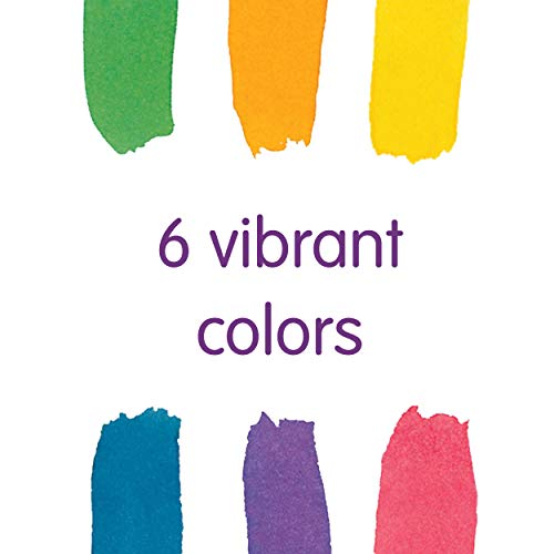 Colorations - LWPACK Liquid Watercolor Paint, 4 fl oz, Set of 6, Non-Toxic, Painting, Kids, Craft, Hobby, Fun, Water Color, Posters, Cool Effects, Colorations