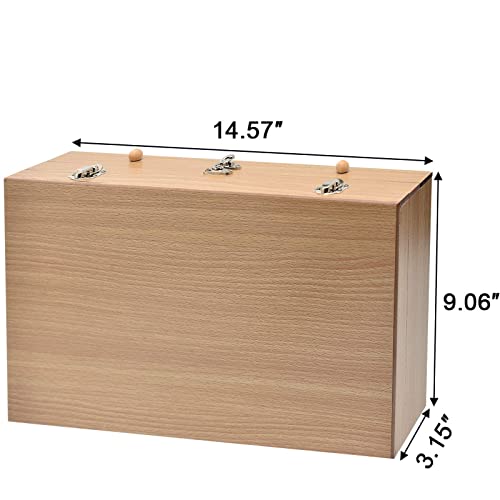 Sunnyglade 145 Piece Deluxe Art Set, Wooden Art Box & Drawing Kit with Crayons, Oil Pastels, Colored Pencils, Watercolor Cakes, Sketch Pencils, Paint Sunnyglade