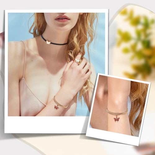 OLYCRAFT 60Pcs 2 Colors Unfinished Guitar String Bracelets 1.7mm Wide Coil Bracelets Stretch Bracelets Gold Silver Metal Bracelets Spring Jewelry OLYCRAFT