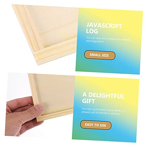 Tofficu 5pcs Blank Wooden Picture Frame Personalized Photo Frame Unfinished Wood Boards Unfinished Wood Canvas Painting Canvas Square Frame Clay Tofficu