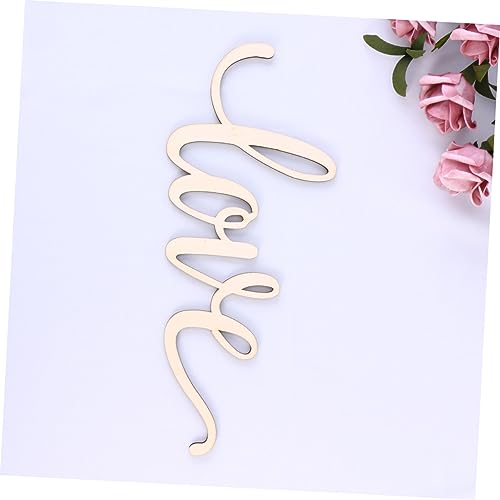 FUNOMOCYA Wood Sign Home Decor Hanging Love Wall Art Unfinished Love Words Sign Unfinished Love Sign Love Hanging Sign Signs Wood Sign Decor Love FUNOMOCYA