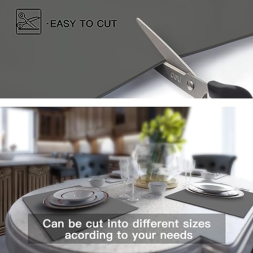 Extra Large Silicone Mat, Silicone Mats for Kitchen Counter 47.3''x23.6''x0.08", 2MM Nonslip Heat Resistant Mat, Countertop Protector, Nonstick Ultibe