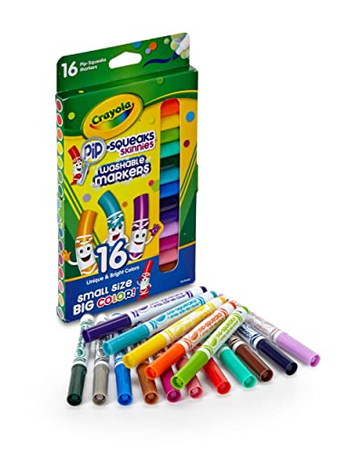 Crayola Pip Squeaks Marker Set (65Ct), Washable Markers For Kids